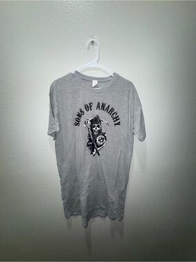 Sons of Anarchy Grey Graphic Midi Dress